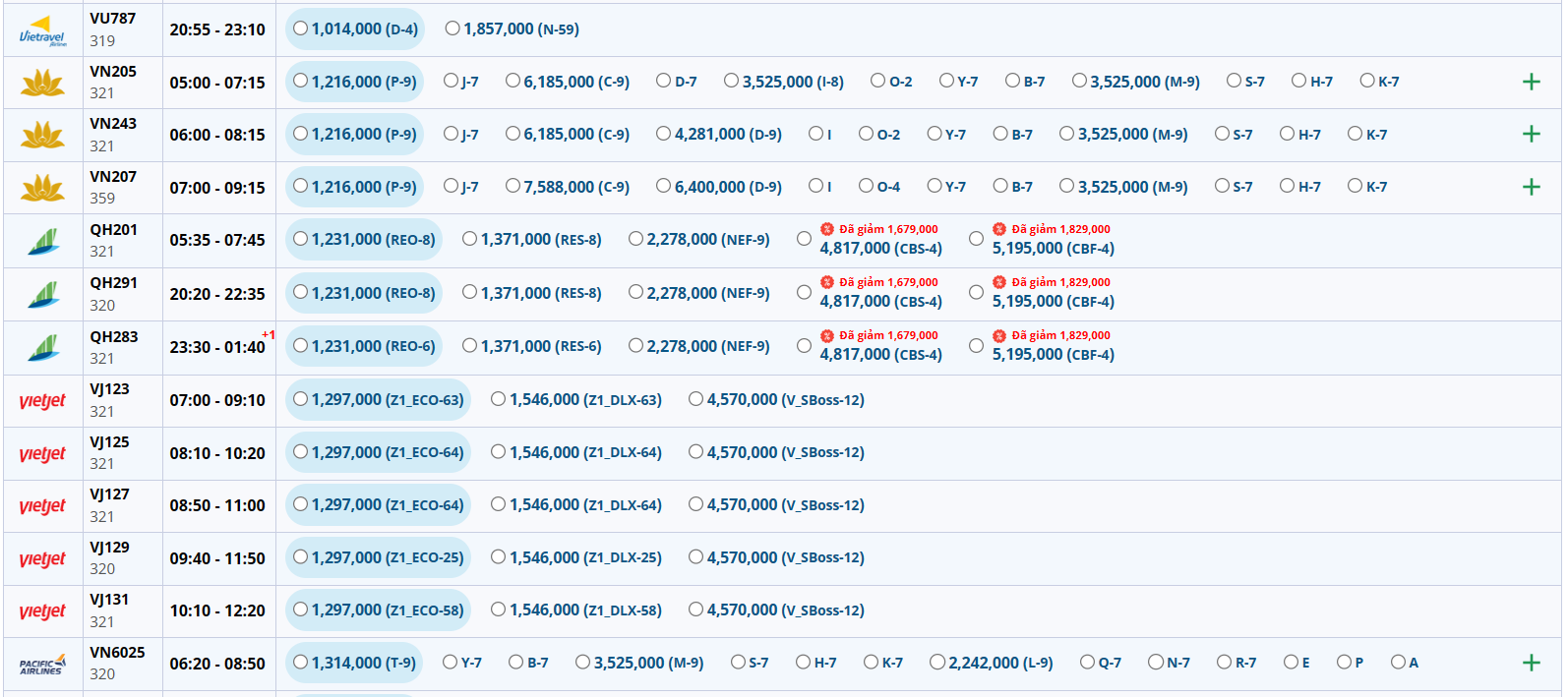 bang-gia-ve-may-bay-ha-noi-sai-gon