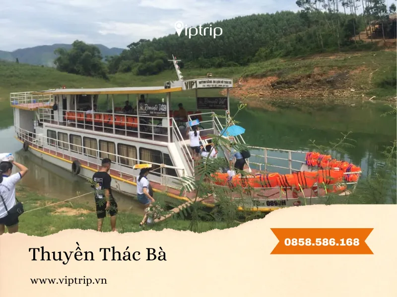 Thuê thuyền du lịch Hồ Thác Bà