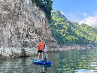 Tour chèo SUP Ngòi Hoa 2 ngày 1 đêm